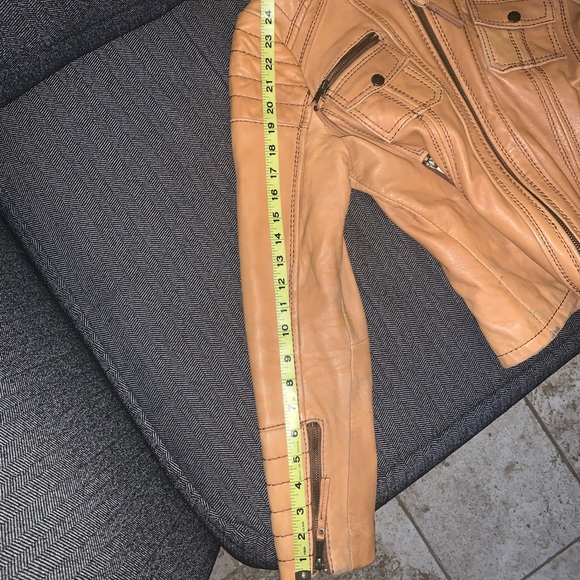 MICHAEL KORS - Tan Leather Jacket - Picture 8 of 8